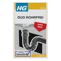 Produktbild: HG Duo Rohrfrei, leistungsstarker Abflussreiniger für Küchenspülen oder Badabflüsse – 2 x 500 ml
