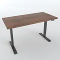 Produktbild: VESKA Höhenverstellbarer Schreibtisch (140 x 70 cm) - Sitz- & Stehpult - Bürotisch Elektrisch Höhenverstellbar mit Touchscreen & Stahlfüßen (Anthrazit/Antik)