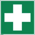 Produktbild: Hinweisschild Erste Hilfe E03 200x200mm PVC