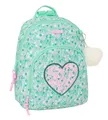 Produktbild: safta Cuore Mini-Rucksack für den täglichen Gebrauch, ideal für Kinder verschiedener Altersgruppen, bequem und vielseitig, Qualität und Widerstandsfähigkeit, 25 x 13 x 30 cm, Minzgrün, M, Casual