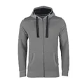 Produktbild: HRM Herren Jas M Kapuzenpullover, Grau-meliert, XL