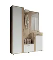 Produktbild: Bega Consult Kompaktgarderobe in Viking Oak Dekor / Lichtgrau - 145x184x29cm (BxHxT)