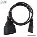 Produktbild: Netz Adapter Kabel Kaltgeräte C14 zu Schutzkontakt Buchse für USV 1m
