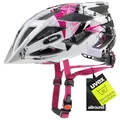 Produktbild: uvex air Wing - Leichter Fahrradhelm für Kinder - individuelle Größenanpassung - White-pink - 52-57 cm