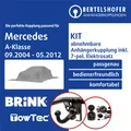 Produktbild: Für MERCEDES A-Klasse Typ W169 09.2004-05.2012 AHK abn. +7pol sp. E-Satz TOP