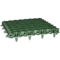 Produktbild: Kunststoff Rasengitter Grün Rasengitterplatte Rasenwabe Gehwegplatte 50x50x4 Cm