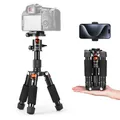 Produktbild: K&F CONCEPT Mini Stativ,kompaktes KameraStativ mit 360° Kugelkopf,52 cm Desktop Stativ,Tischstativ mit Handyhalterung, Tripod für Canon g7x/Sony/Nikon/Fujifilm,Max Belastung bis 6kg,S225A1+BH-25