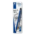 Produktbild: STAEDTLER 100A G6 ST wasservermalbare Künstlerbleistifte Mars Lumograph aquarell (Sechskantform, unglaublich bruchfeste Premium-Bleistifte, hohe Qualität, 3 Härtegrade, 1 Rundpinsel, Metalletui)