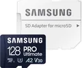 Produktbild: SAMSUNG MicroSDXC-Speicherkarte PRO Ultimate (2023) 128GB inkl. Adapter