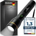 Produktbild: LICHTMEISTER® Taschenlampe (1000 Lumen, 4000 mAh Akku) - Taschenlampe LED aufladbar & extrem Hell