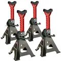 Produktbild: 4x Unterstellböcke Abstellböcke 3T 3000kg Stützböcke Set mit Gummi PKW SUV