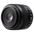 Produktbild: Panasonic H-ES045E LEICA DG ELMARIT Makro 45 mm F2.8 ASPH. Objektiv (Hochleistungs-Makro Objektiv, 90 mm KB, O.I.S.) schwarz