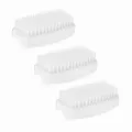 Produktbild: PARSA Beauty Doppelseitige Handbürste Nagelbürste – Nail Brush im Set (3 Stück Weiß) – Handwaschbürste für Bad, WC, Waschbecken, Werkstatt