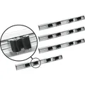 Produktbild: 4x Wandhalter Werkzeugleiste Für Gartengeräte Besen Rundstiele Klemmleiste