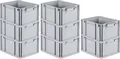 Produktbild: SuperSparSet 8x Eurobox NextGen Economy | Griffe geschlossen |HxBxT 22x30x40cm | 20 Liter | Eurobehälter, Transportbox, Transportbehälter, Stapelbehälter