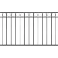 Produktbild: vidaXL Zaunelement Stahl 1,7x0,8 m Schwarz 146316