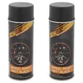 Produktbild: 2x Profi Felgenspray Schwarz Matt 400ml Spraydose Lackspray Sprühlack Stahl Alu
