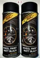 Produktbild: 2 x Reifenlack Matt Schwarz Lackspray Felgenspray Stahlfelgen Tuning ovp