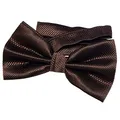 Produktbild: DonDon Herren Fliege 12 x 6 cm gebunden mit Hakenverschluss und größenverstellbar für besondere Anlässe dunkelbraun