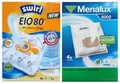 Produktbild: 4 Beutel SWIRL EIO 80 Staubsaugerbeutel EIO80 + 4 kompatible Beutel Menalux 6002