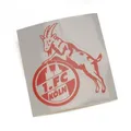 Produktbild: STICKER AUFKLEBER transparent (rot) 1. FC KÖLN  NEU