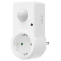 Produktbild: Oktaplex Sia Steckdose mit Bewegungsmelder 120° / 9 Meter Infrarot Bewegungssensor Zwischenstecker Innen PIR-Sensor weiß