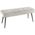 Produktbild: riess-ambiente Sitzbank, Hellgrau, Textil, Rechteckig, 100x45x35 cm, Esszimmer, Bänke, Sitzbänke