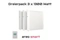 Produktbild: Elektroheizung 3x1300W Heizung Flächenspeicherheizung smart Schamotte 10% Rabatt