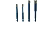 Produktbild: BTEC Fliesenbohrer SET Vakuum Bit-Aufnahme Ø 6-8-10 mm mit Spezial-Kühlkern Fliesenbohrkrone passend für Bohrmaschine Akkuschrauber