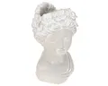 Produktbild: Viana Übertopf Antike Frauenbüste Steinguss Übertopf Grau Vase 15×14×25cm