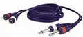 Produktbild: 2x RCA Chinch auf 2x6,3mm Mono Klinke 1,50 Meter