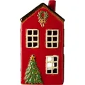 Produktbild: IB Laursen Lichthaus STILLENAT Rot mit Tannenbaum 20 cm Keramik