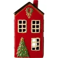 Produktbild: IB LAURSEN Weihnachtshaus - Lichterhaus rot mit Weihnachtsbaum 27696-33