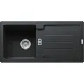 Produktbild: Franke Spüle STRATA STG 614 Onyx mit Stopfenventil / Ausschnittsmaß: 840 x 41...