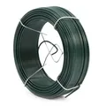 Produktbild: Wiltec Gartendraht grün Ø1,6mm Bindedraht 50m Stahl verzinkt PVC Pflanzendraht
