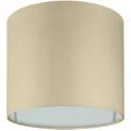 Produktbild: Wogati® Premium Lampenschirm E14/E27 Baumwolle - Beige, Ø14cm x 12,3cm - Stehlampe, Hängelampe, Tischlampe