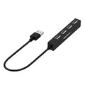 Produktbild: SABRENT USB Hub, USB Adapter 2.0, USB verlängerung mit EIN/AUS-schaltern Geeignet, USB Verteiler mehrfach für PS4/PS5, PlayStation 5, Laptop, PC, drucker, MacBook, USB Stick, Notebook (HB-MCRM)