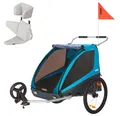 Produktbild: Thule Coaster XT Fahrradanhänger Anhänger Blau inkl. Fahrrad +Buggy-Set +Baby...