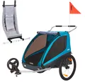 Produktbild: Thule Coaster XT Fahrradanhänger Anhänger Blau inkl. Fahrrad + Buggy-Set +Bab...