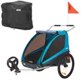 Produktbild: Thule Coaster XT Fahrradanhänger Anhänger Blau inkl. Fahrrad +Buggy-Set +Tasche
