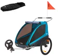 Produktbild: Thule Coaster XT Fahrradanhänger Anhänger Blau inkl. Fahrrad +Buggy-Set +Fußsack