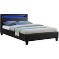 Produktbild: CARO-Möbel Polsterbett, Schwarz, Textil, Mode, 120x200 cm, Schlafzimmer, Betten, Polsterbetten