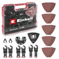 Produktbild: Original Einhell XL-PLUS-CASE 35-tlg. Multitool-Set für Holz (CV-Tauchsägeblätter, HCS-Halbrund-Sägeblatt, Delta-Trägerplatte, Aluminiumoxid-Schleifpapier für Holz, Dremel-Adapter)