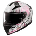 Produktbild: LS2 FF811 Vector II Darflo Motorradhelm Sonnenblende Gr. XS - Weiß Pink