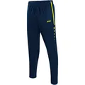 Produktbild: JAKO Trainingshose Pant Active (100% Polyester) lang marineblau/neongelb Jungen, Größe: 128