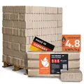 Produktbild: HEIZFUXX Holzbriketts RUF Original Red - Hartholzbriketts Palette 960 kg (96x10 kg) - Premium Briketts für Kamin, Heizkessel & Ofen - Hoher Heizwert, geringer Aschegehalt & maximale Energieausbeute