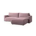 Produktbild: MASSENO Ecksofa mit Schlaffunktion Turin , lila/violett , Maße (cm): B: 265 H: 83