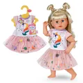 Produktbild: BABY born Einhornkleid mit Tutu mit bunten Konfetti-Punkten für 43cm Puppen