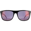 Produktbild: Hugo by Hugo Boss Rectangle Herren Schwarz Kristall Rot Spiegel HG 1194/S