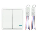 Produktbild: Lichtschalter Set 230V Funkschalter - Ein Aus Funk Taster mit Empfänger Kabel...